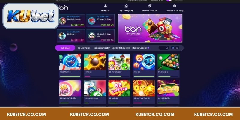 BBIN Lottery – Sảnh xổ số quốc tế tỷ lệ thưởng cao