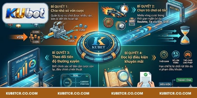 Bí quyết giúp hoàn tất vòng cược Kubet nhanh chóng, hiệu quả