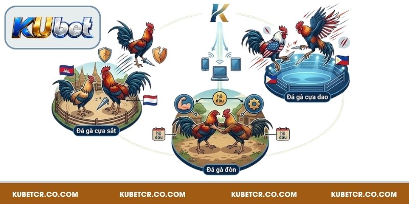 Các hình thức đá gà nổi bật tại Kubet