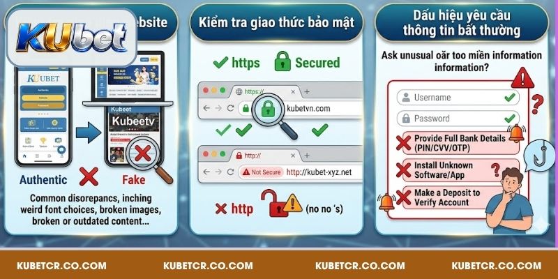 Cách nhận biết link Kubet giả mạo dễ dàng