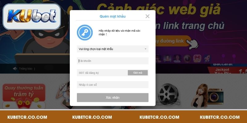 Quên mật khẩu có thể được hỗ trợ nhanh chóng