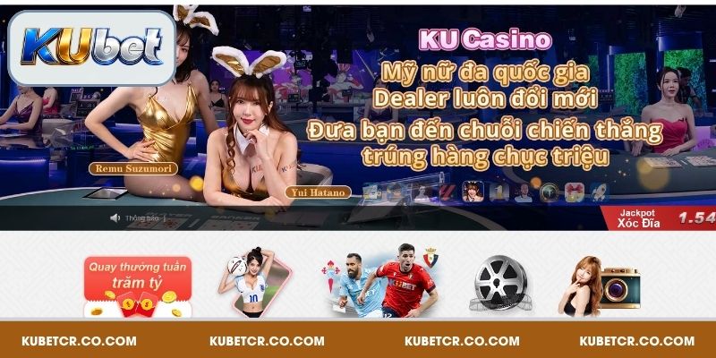 Tại Kubet người chơi có thể tham gia nhiều thể loại giải trí